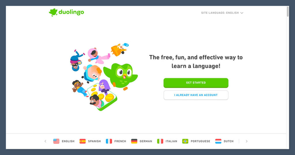 Duolingo Homepage