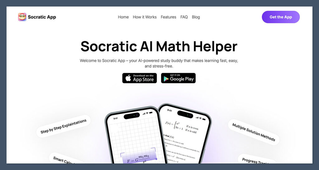 Socratic App Homepage